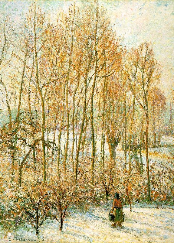 Camille Pissarro Morning Sunlight on the Snow